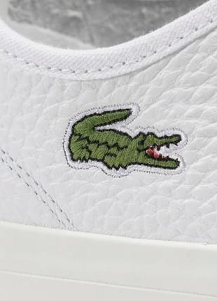 Кожаные кеды lacoste topskill 07217 фото