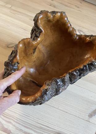 Ваза из коры дерева 25/18/20 винтаж