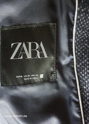 Zara man новое мужское стильное мягкое и теплое пальто2 фото