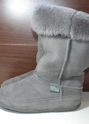 Fitflop ugg 38р сапоги кожаные зимние на цегейке оригинал