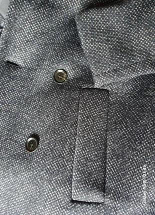 Zara man новое мужское стильное мягкое и теплое пальто6 фото