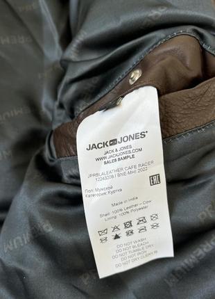 Шкіряна куртка jack&jones8 фото