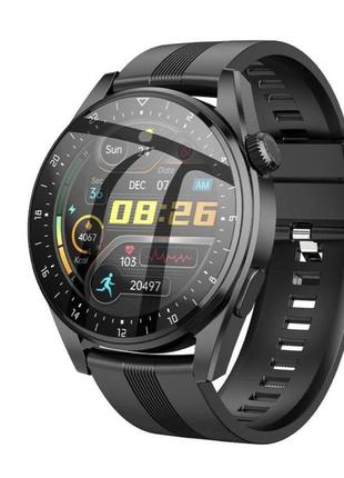 Смарт часы smart watch hoco y9 поддержка звонков черный2 фото