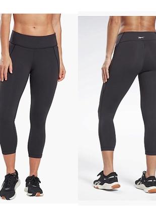 Леггинсы reebok lux 3/4 leggings black gi4986