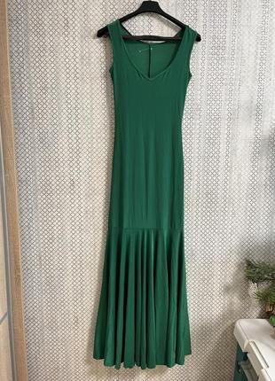 Ярко зеленое платье, праздничное платье