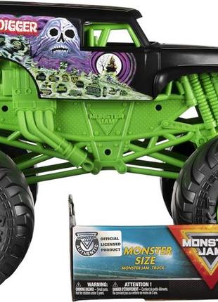 1:10 ! 42 см гигант машина hot wheels monster jam хот вілс giant grave digger truck5 фото