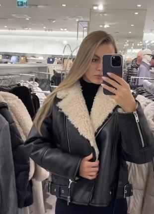 Дубленка h&m