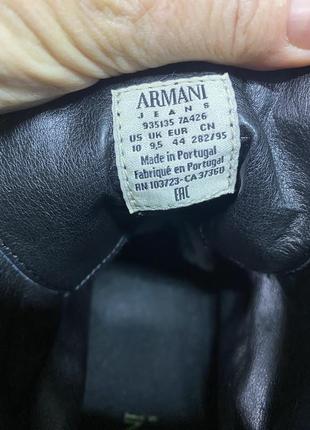 Ботинки armani  jeans кожаные6 фото