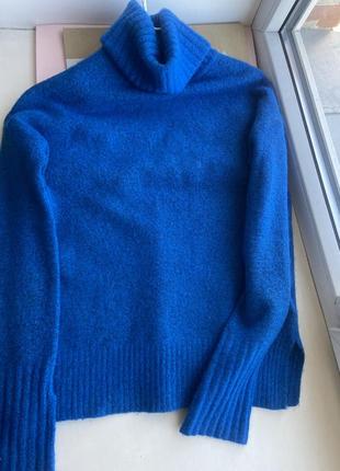 Брендовый свитер гольф кофта с горловиной шерсть wistles3 фото