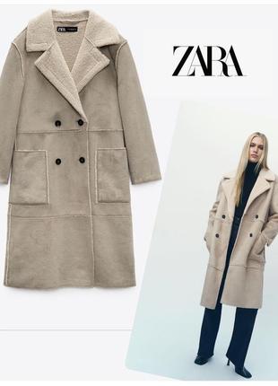 Дубленка эко флисовая zara