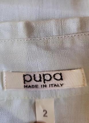 Оригинальная льяная рубашка туника платье pupa