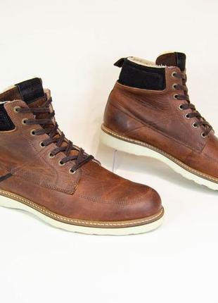 Bjorn borg мужские кожаные утепленные ботинки оригинал! р. 44 29 см
