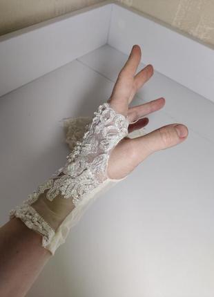 Свадебные перчатки2 фото