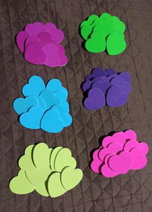 Пилочки для ногтей в форме сердечка набор