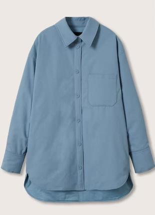 Стильная утепленная качественная рубашка-жакет