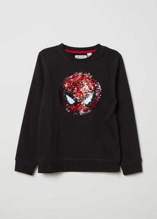 Свитшот на байке h&m marvel человек паук