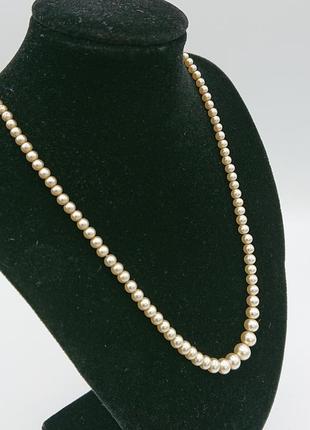 Винтажное короткое ожерелье из искусственных жемчужин