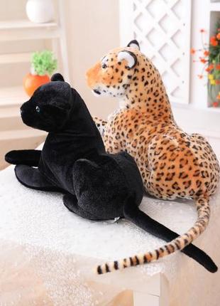 Іграшка м'яка реалістична леопардова  пантера2 фото