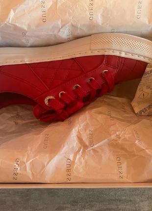 Кеди guess low top loven bright red6 фото