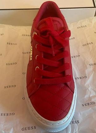 Кеди guess low top loven bright red3 фото