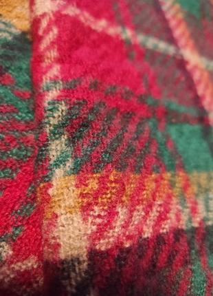 Шарф теплый зимний красный