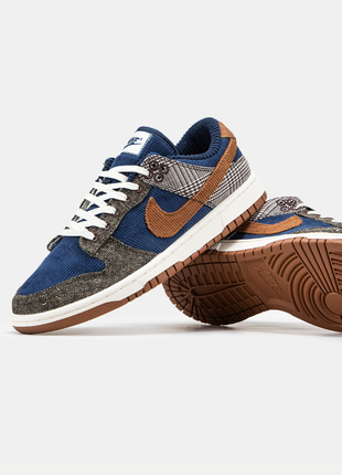 Чоловічі текстильні кросівки nike sb dunk low tweed midnight