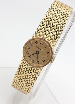 Вінтажний механічний швейцарський позолочений годинник regency 17 jewels