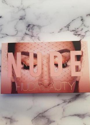 Палетка теней huda beauty new nude1 фото