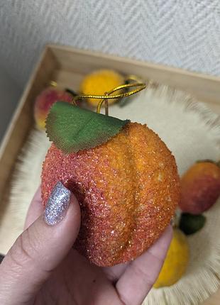 Игрушки для ёлки фрукты декор