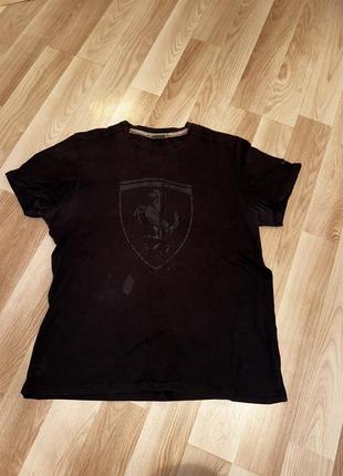 Puma ferrari футболка черная2 фото