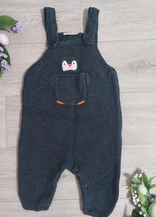 Вязаный комбинезон next на 0-6 мес.