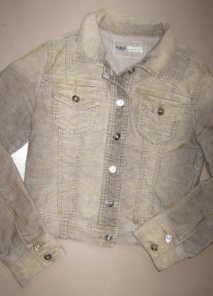 Стильная легкая вельветовая короткая куртка onado jeans размер м пиджак  ветровка