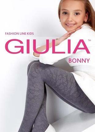 Колготки для дівчаток з об'ємним візерунком bonny 80 den (model 18)