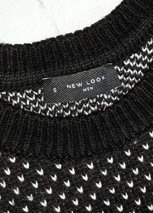 🌿1+1=3 фирменный мужской новогодний свитер new look, размер 44 - 466 фото