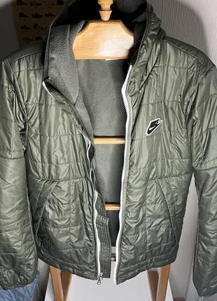 Nike nsw tech fleece sherpa down puffer jacket пуховик куртка шерпа8 фото