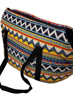 Сумка-перенесення для тварин "орнамент" 55х26х27см