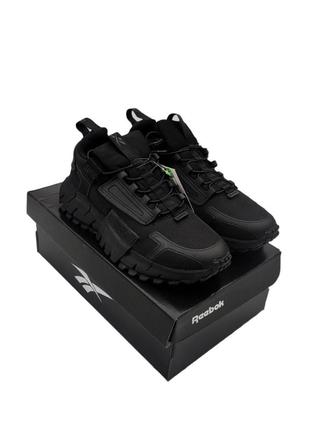 Мужские зимние кроссовки reebok zig kinetica edge winter черные (мех)