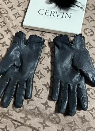 Аутентичные кожаные перчатки valentino made in italy,с металлическими заклёпками🔥3 фото