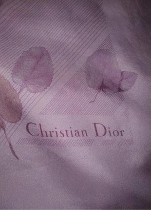 Шелковый латок от christian dior оригинал 100% шелк франция,2 фото