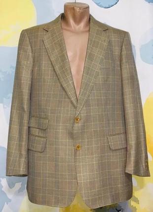 Оригинальный пиджак / блейзер burberry’s с принтом гусиная лапка eur l / xl