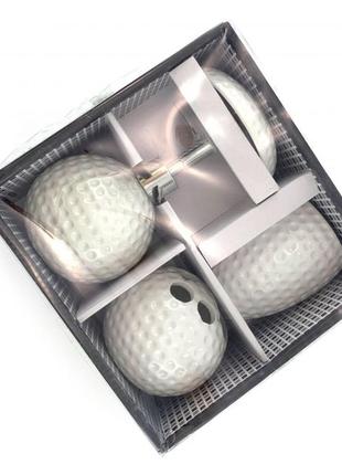 Набор для ванной керамический (23*21*11 см) (белый)