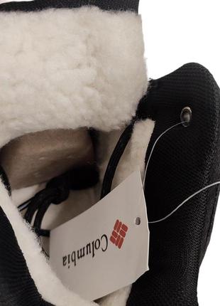 Зимние ботинки columbia outdoor черные (мех)5 фото