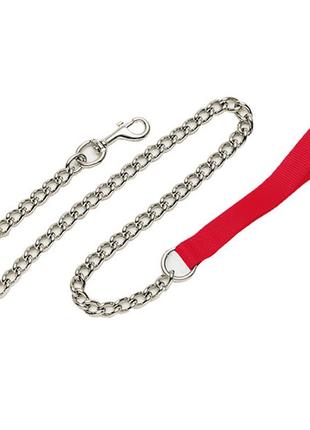 Поводок-цепочка для собак coastal titan chain dog leash звено 2 мм красный см. 06 смx12м (76484092718)