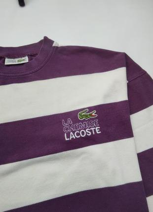 Светр lacoste chemise classic vintage 1980 striped4 фото