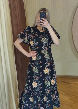 Платье миди с цветочным принтом oasis2 фото