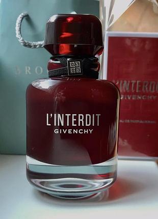 Парфумована вода givenchy l'interdit rouge 80 ml