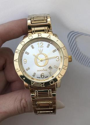 Годинник пандора, часы женские, топ тренд , золото, pandora2 фото