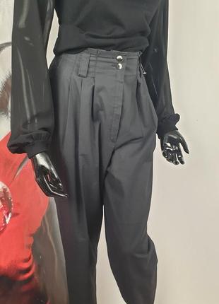 Натуральні брюки з високою талією