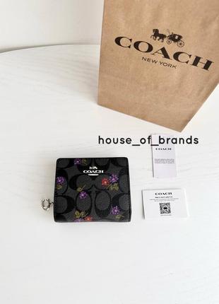 Coach snap wallet женский кожаный брендовый кошелек коуч коач оригинал портмоне на подарок жене на подарок девушке