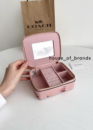 Coach jewelry box жіноча брендова шкатулочка для прикрас коуч коач шкатулка органайзер на подарунок дівчині на подарунок дружині
